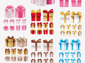 精美卡通礼品礼盒素材 模板下载与效果展示