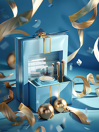 从实用到艺术 化妆品包装展开图的礼品魅力